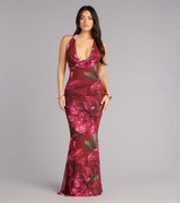 All Eyes On Me Floral Open Back Maxi Dress