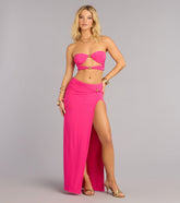 Eyes On You High Slit Maxi Skirt