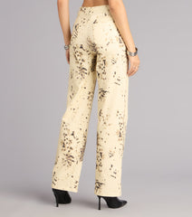 Spotted Muse Leopard Wide-Leg Jeans