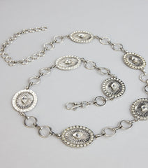 Rhinestone Rodeo Concho Belt
